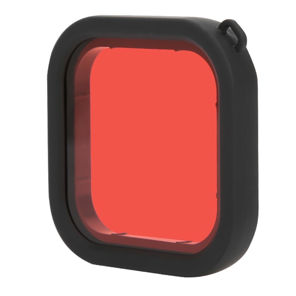 ABS dykkerlinsefilter med tau for GoPro 8 Action-kamera Vanntett Shellred