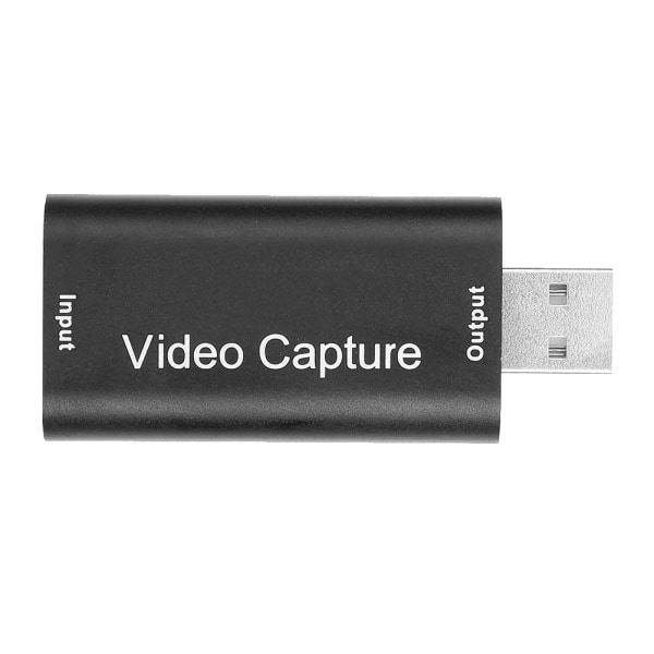 USB 2.0 HDMI HD Video Capture Card Mini Bærbar Adapter Sort til PC Computer
