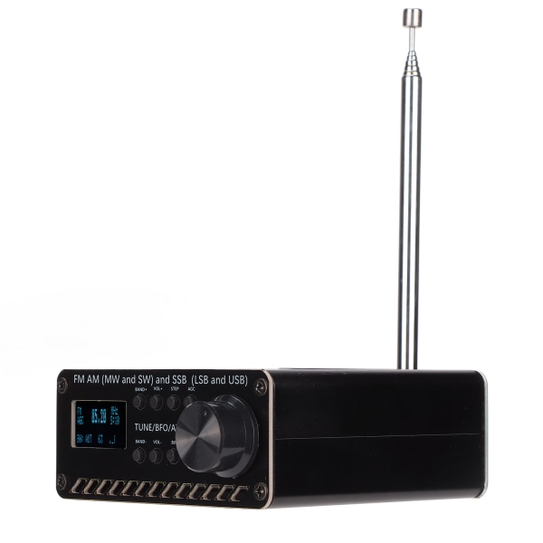 Bærbar radiomottaker fullbåndsskanner FM AM (MW SW) SSB (LSB USB) håndholdt opptaker Si4732