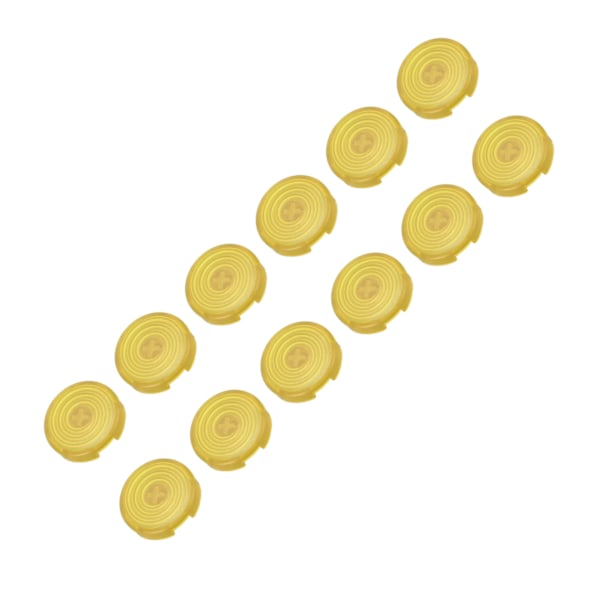 12 stk Arcade-knapdæksler til udskiftning af mekaniske trykknapdæksler til Kailh, Cherry, TTC, Akko, Glorious-kontakter, Gule