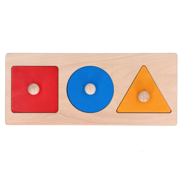 Tre geometrisk matchende bord Farge Form Kognisjon Pedagogisk Barn Leketøy Geometrisk form