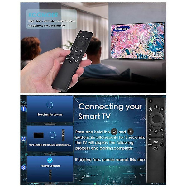 BN59-01385A Remote Control for Samsung TV Solar Powered Voice Control Replacement Control