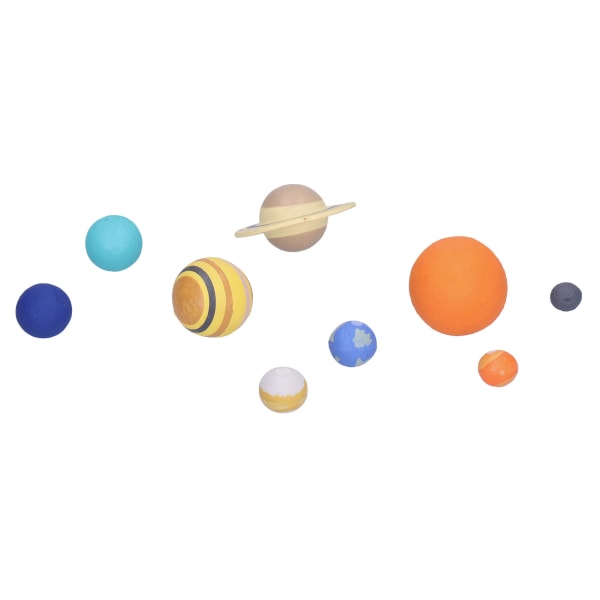 9 stk Solsystem Undervisningsmodel Planetmodel Astronomi Videnskab Uddannelsesmodel Legetøjssæt