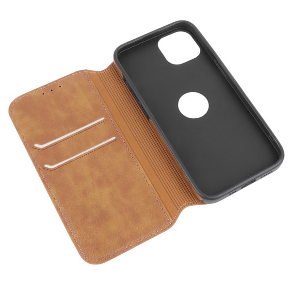 Retro Mobiltelefon Flip Case Mobiltelefonhållare Plånbok Skyddande TPU-fodral för Iphone Brun för IPhone 11
