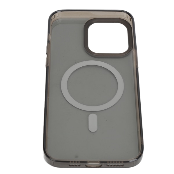Phone case runt om Skyddande Transparent Magnetisk Anti Drop Bekvämt grepp gör-det-själv cover Black Tan för IOS 14promax