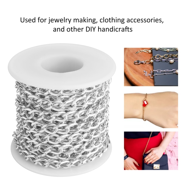 Aluminium kjede vridde lenker med spole armbånd halskjede smykker gjør DIY tilbehør