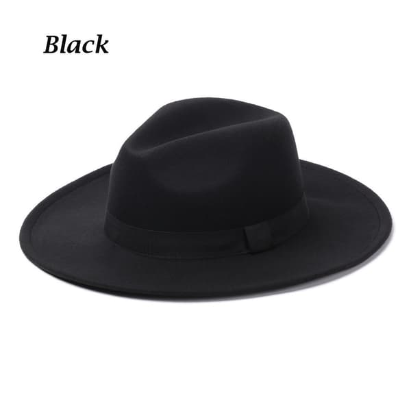 Filthatte til mænd og kvinder, cowboyhatte, sceneoptrædener, dansefester, jazz, Panama, vinter og efterår sort