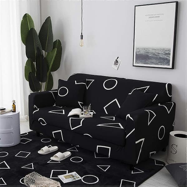 Sofatrekk elastisk stretch sofatrekk, for 1-seter. L-formet hjørnesofa krever to