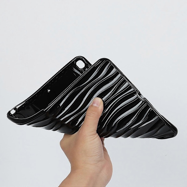 Wave Pattern Tablet Case for iPad Air 10.5 inch (2019), Soft Scratch-Resistant TPU Protection
