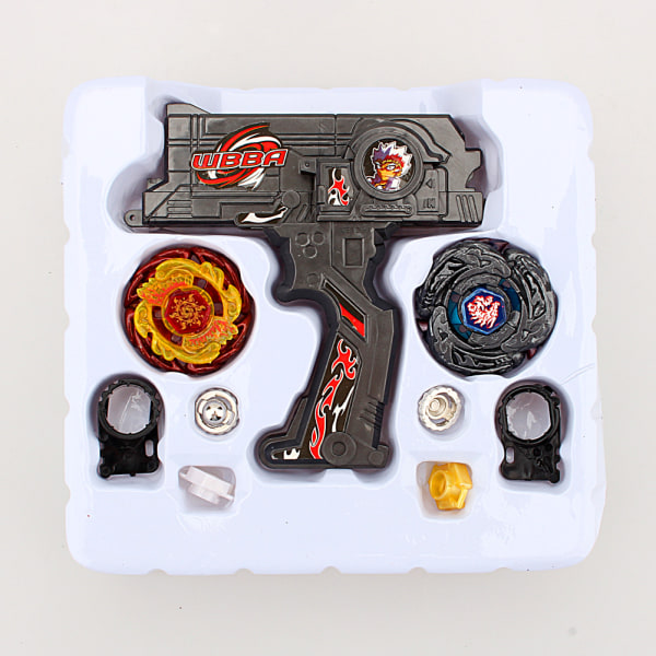 2 Beyblade Hybrid Metal Fusion Beyblade Rapidity Fight Masters Toy Gift BLK
