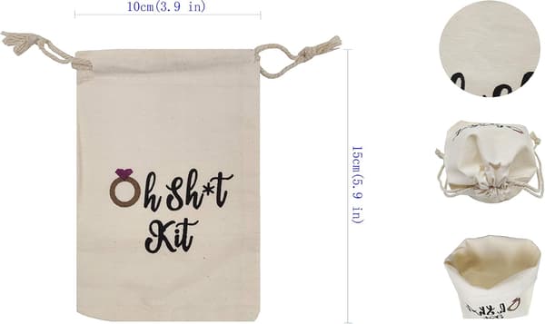 Pose med snøring, 10x15 cm, Bakis-Kit-pose, Oh SHT-Kit-pose