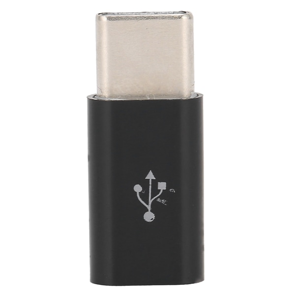Micro USB til Type C overføringsadapter - hurtiglading (svart)