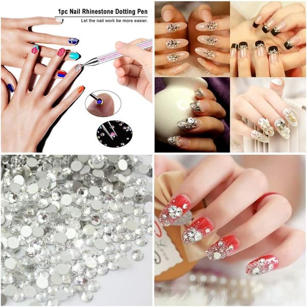 1440 strass, kristall AB strass nagelkonststenar strass