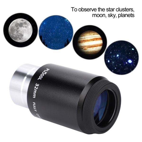 Astronomy Telescope Lins Okular Plossl 32mm med 1,25" filtergänga