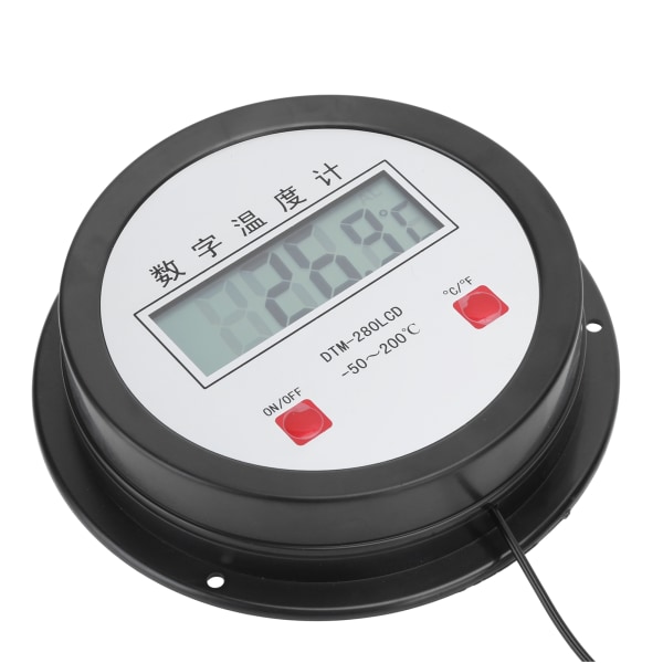 Digitalt termometer automatisk temperaturmålersensor med sonde til akvarium