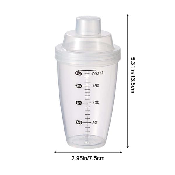200 ml proteinshakerflaska för proteinshakes, liten multifunktionell drinkmixer