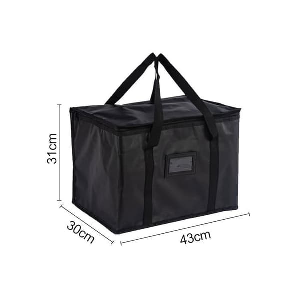 Isoleret taske - AUCUNELY - 40L - Foldbar - Ideel til indkøb og picnic - Sort