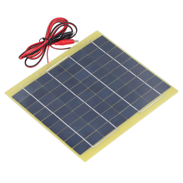Solcellepanel polysilisium Materiale Lav lyseffektivitet Lett bærbar solcellelader for lading 12V batteri 5W 18V