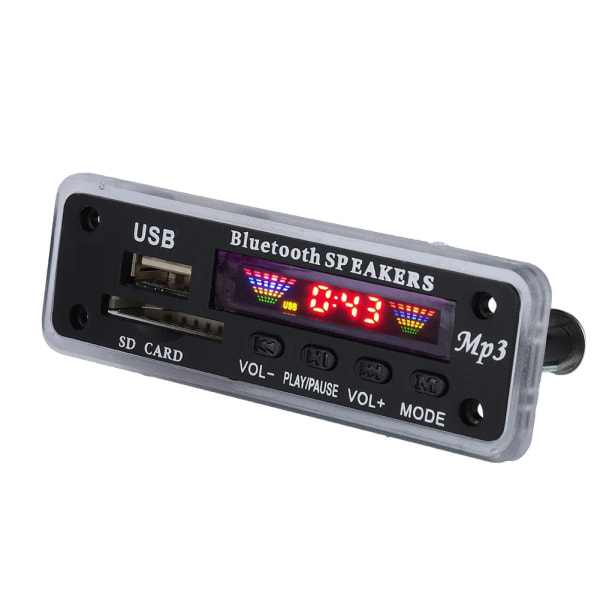 SDM01Bt U-DX Bluetooth 5.0 4 farger skjerm MP3 FM APE FLAC Decode Board Module (svart)