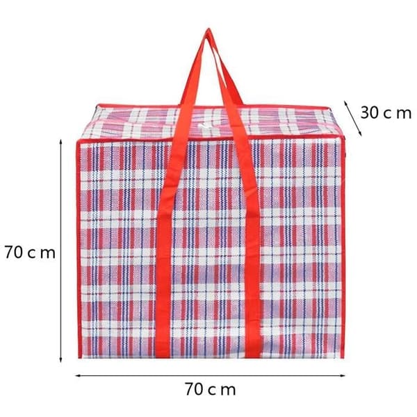 Stor opbevaringstaske med lynlås 70x70x30 cm, sammenfoldelig garderobe-organizer til tøj