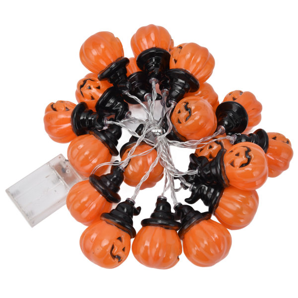 20LED Gresskar Lyslenke 3 Meter Dobbel Modus Dekorativt Lys for Festival Hjem Halloween