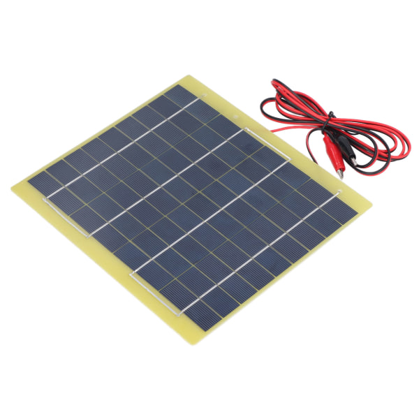 Solcellepanel polysilisium Materiale Lav lyseffektivitet Lett bærbar solcellelader for lading 12V batteri 5W 18V