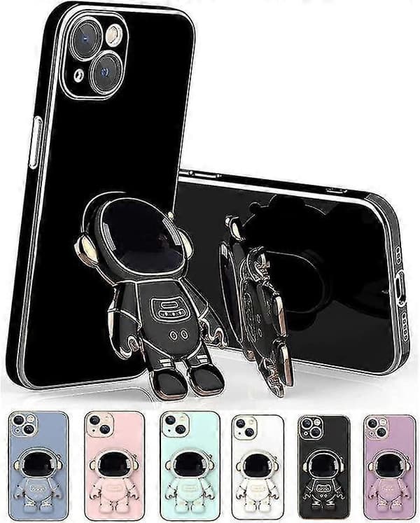Astronaut Folding Stand Case Compatible With Iphone 12 Pro Max/12 Pro/12, Electroplated Tpu Protective Shell