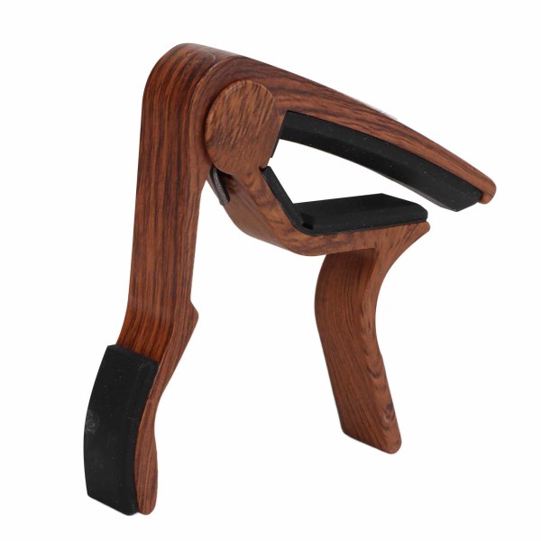 Capo Quick Release String Clamp- set med 5 st gitarrplock för basbanjoMörkt träfärg
