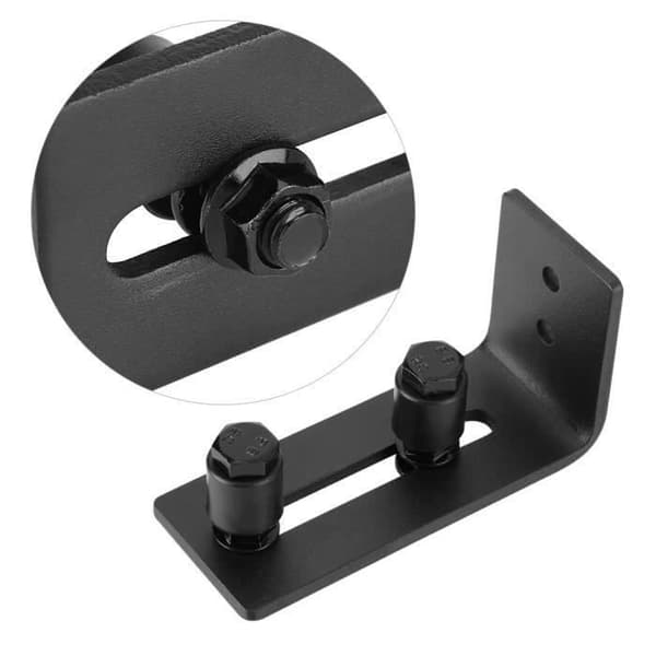 Dörrguide - PZCC - Kolstål - Svart - 120x65x50mm - Justerbar