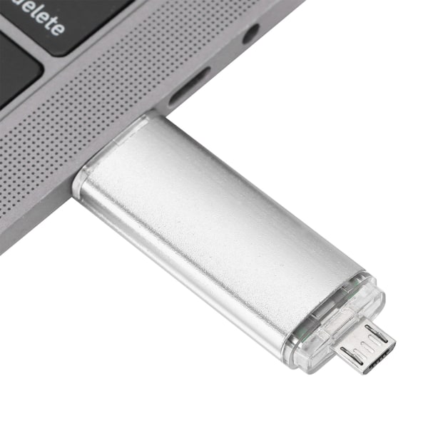 USB -minne OTG-minne 2 i 1 tum U-disk USB2.0 Datortillbehör8GB