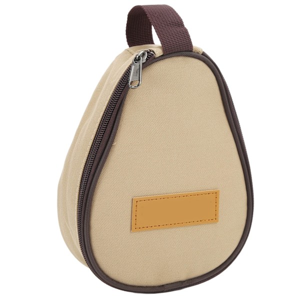 Camping Skillet Bag Dragkedja Design Skillet Förvaringsväska Camping Kokkärl Väska för Outdoor Picknick Hem Förvaring Khaki