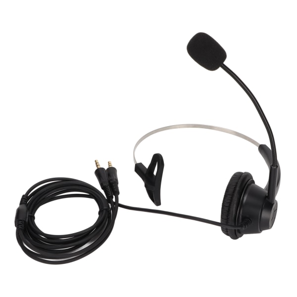 H360-PC PC Monaural Headset Johdollinen yksikorvainen kuulokemikrofoni, jossa 3-osainen kaksinkertainen 3,5 mm:n pistoke ja melua vaimentava mikrofoni