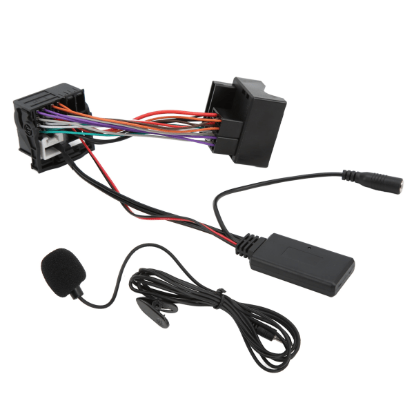 12Pin Bluetooth 5.0 Aux Audio Kabel Adapter Mikrofon Håndfri Erstatning til Peugeot 207 307 407 308