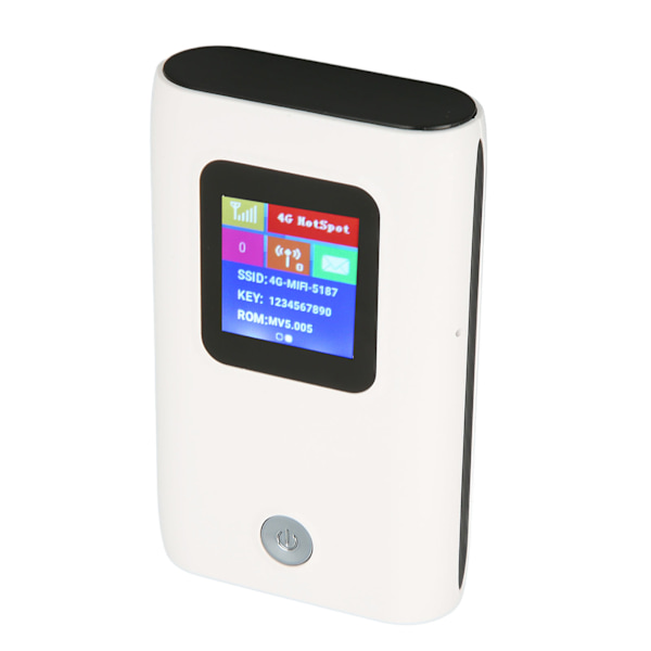 Kannettava WiFi-tukiasema, tukee 10 laitetta, 300 Mbps, 6000 mAh, värillinen näyttö, 4G LTE taskukokoinen WiFi-reititin SIM-korttipaikalla