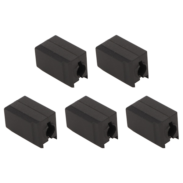 5 stk Ekstruder Hotend Deksel Svart Silikon Anti-Klistre Stabil Varmeblokk Deksel for Bambu Lab X1 Carbon P1P