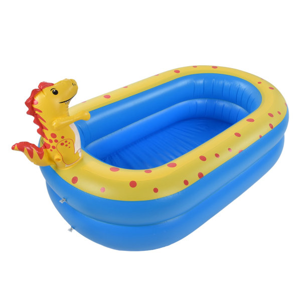 42x41x32in Dubbellager Baby Dinosaur Uppblåsbar Barn Vattenspel Pool