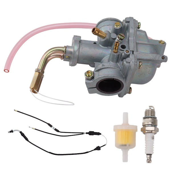 20 mm Motorsykkel Forgassersett med Gasskabel Filter Tennplugg Passer for Y‑Zinger PY50 1981+