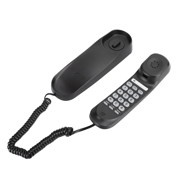TC-990 ABS Svart Bordsmonterbart Vägghängande Telefon med dubbla ändamål för hotellgästrum Familjehiss Badrum