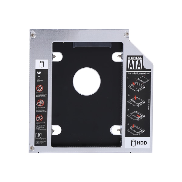 12,7 mm Aluminium SATA HDD SSD Kabinet Harddisk Drev Bay Caddy Optisk DVD Adapter til Laptop