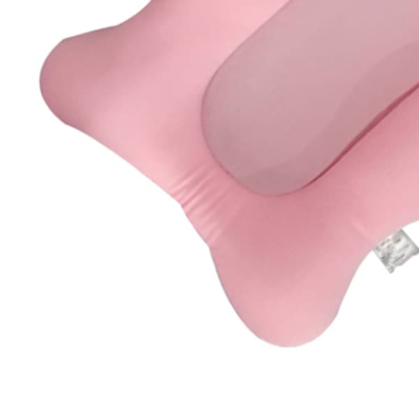 Flytande badmatta för bebisar, justerbart bältesspänne, tecknad form, rosa