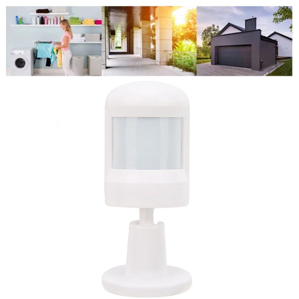 Smart ZigBee3.0 Infrarød Bevægelsessensor med 150° Detektion og 360° Roterende Base