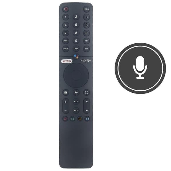XMRM-19 Erstatningsfjernkontroll for Xiaomi TV med støtte for stemmefunksjon