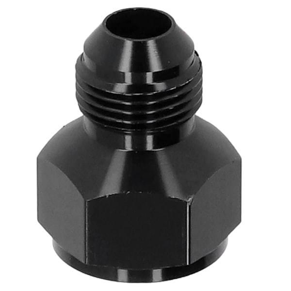 Rörreduceradapter rak AN10 hona till AN8 hane aluminiumlegering svart passning
