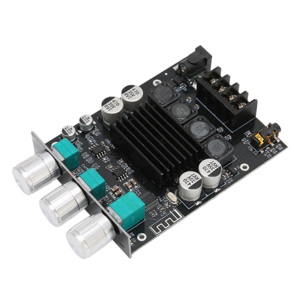 Effektforstærkermodul Dual Channel Subwoofer 100Wx2 DC12‑24V BT 5.0 Sound Amplifier Board ZK‑1002T