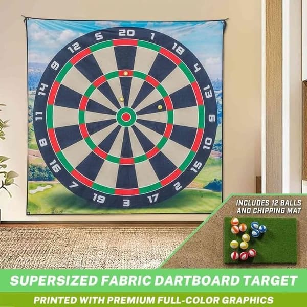 PRUMYA Golfsett - Sticky Hitting Mat - Innendørs/Utendørs