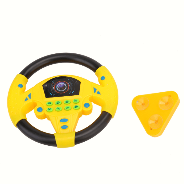 Babypedagogisk copilotratt Musikk Intelligent leketøy for barn (gul)