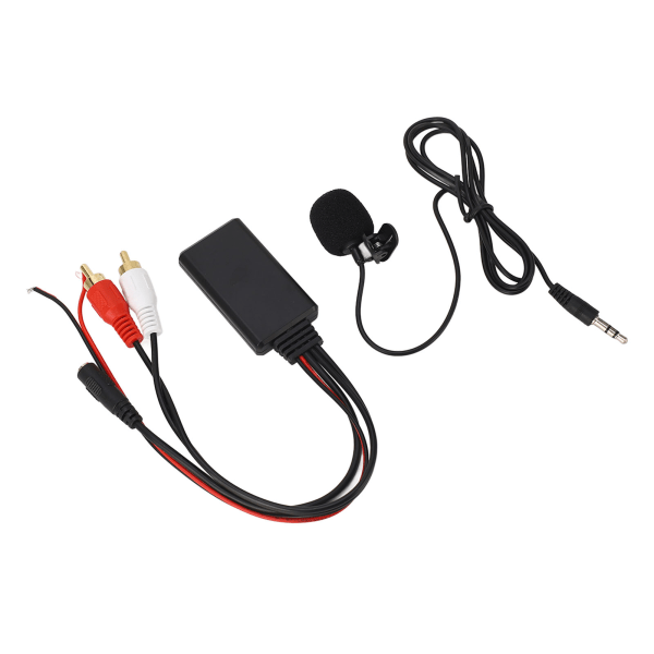 Bluetooth AUX Module 2 RCA-kabeladapter med håndfri mikrofon for Alpine for Pioneer