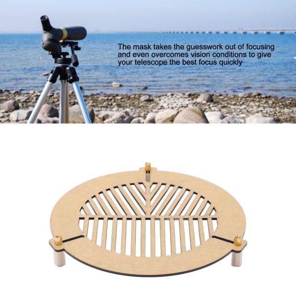 Teleskopfokuserende Bahtinov-maske Akrylfokusmaske 100 til 140 mm for astrofotografering