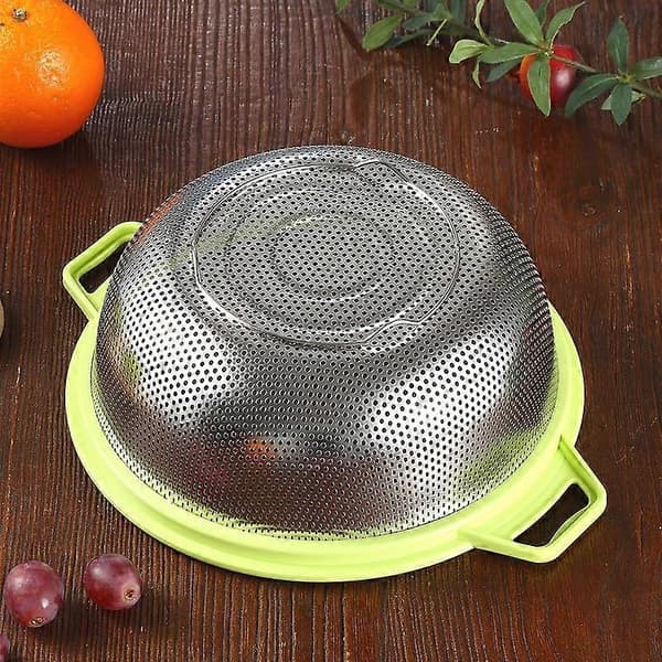 Stainless Steel Colander with Handles and Legs