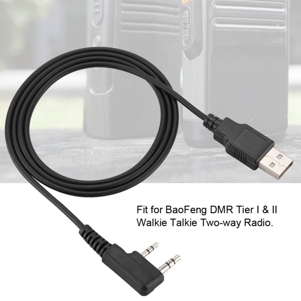 Tier I & II USB ohjelmointikaapeli BaoFeng DM-5R Tier 2 Walkie Talkie RD-5R -radiolle